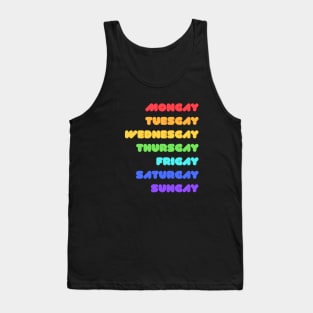 Gays of the Week Tank Top